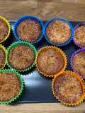 Muffin al cocco con farina di avena