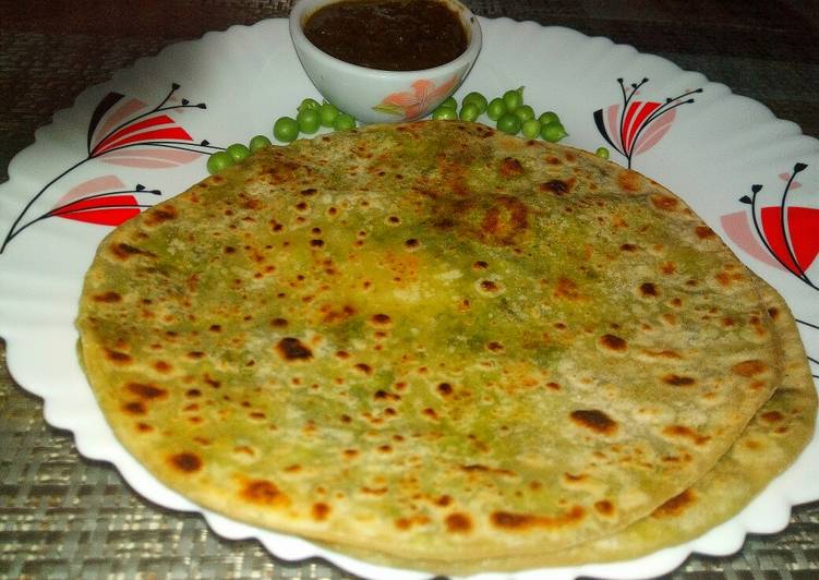 Recipe of Perfect Green peas.Matarsutir Parata/Peas Paratha