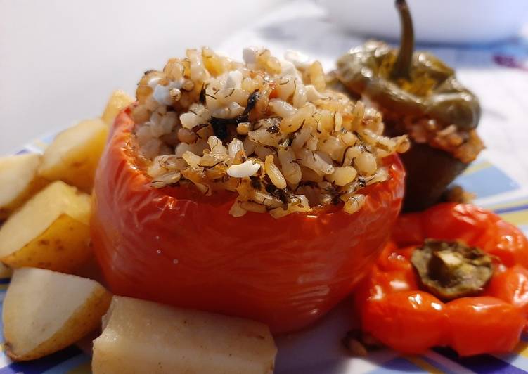 Verdure ripiene alla greca (gemistà) 🇬🇷
