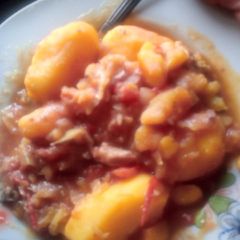 Porridge Irish potatoes A picture of Porridge Irish potatoes.