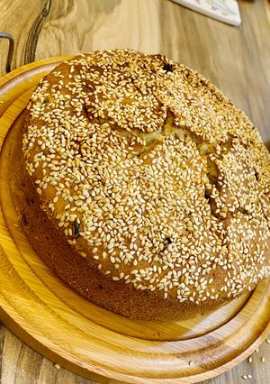 عکسی از دستور کیک‌کشمشی