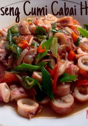 Foto resep Oseng Cumi Cabai Hijau 