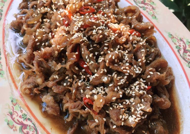 Cara memasak Beef Teriyaki gurih