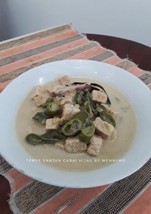 Foto resep Tempe semangit santan cabai hijau