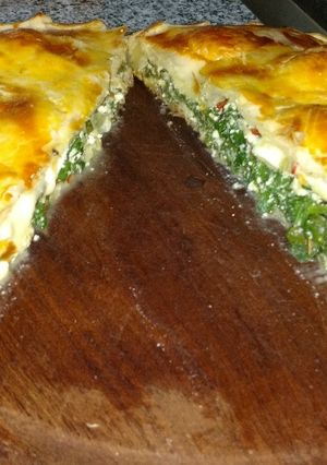 Una foto de Tarta de espinaca y ricota