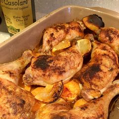 A picture of Chicken & Sweet Potato Midweek Traybake 🍠🍋.