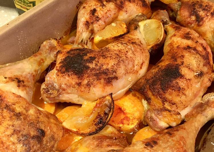 Chicken & Sweet Potato Midweek Traybake ??