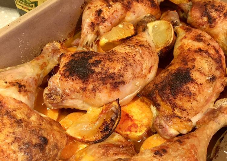 Step-by-Step Guide to Make Perfect Chicken &amp; Sweet Potato Midweek Traybake 🍠🍋