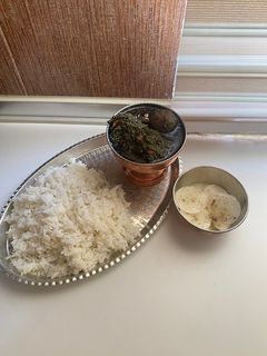 عکسی از دستور قرمه سبزی با روغن دنبه :)