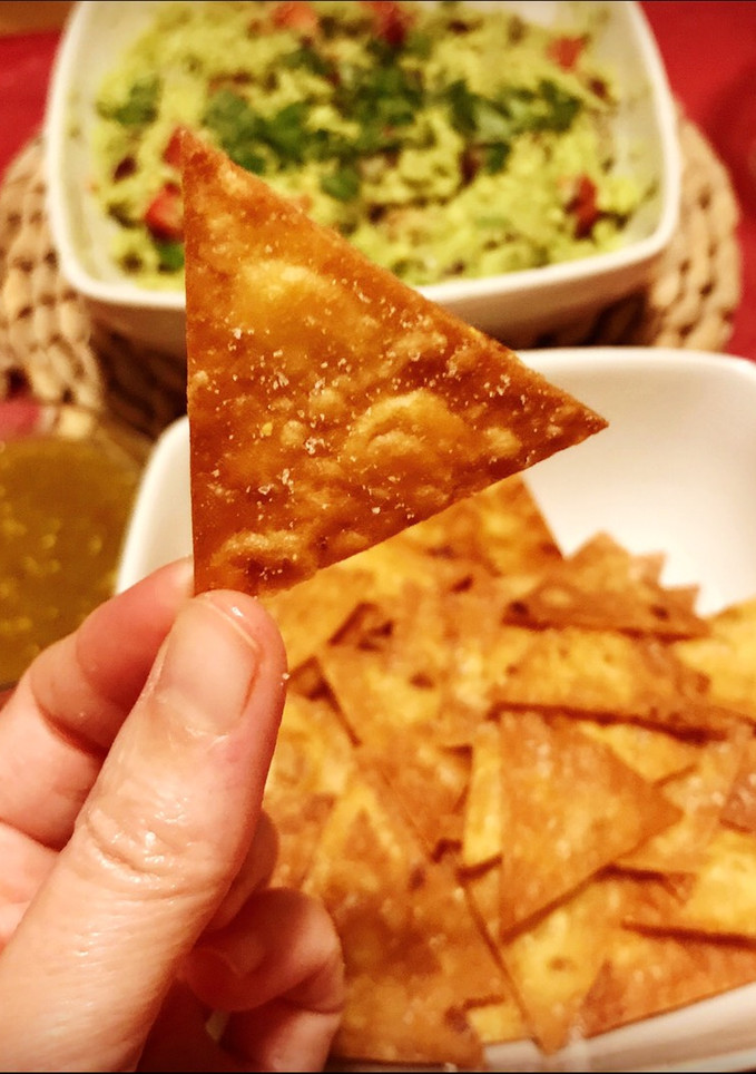 Una foto de Nachos caseros