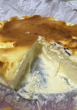 A picture of La Viña Cheesecake in Air Fryer.