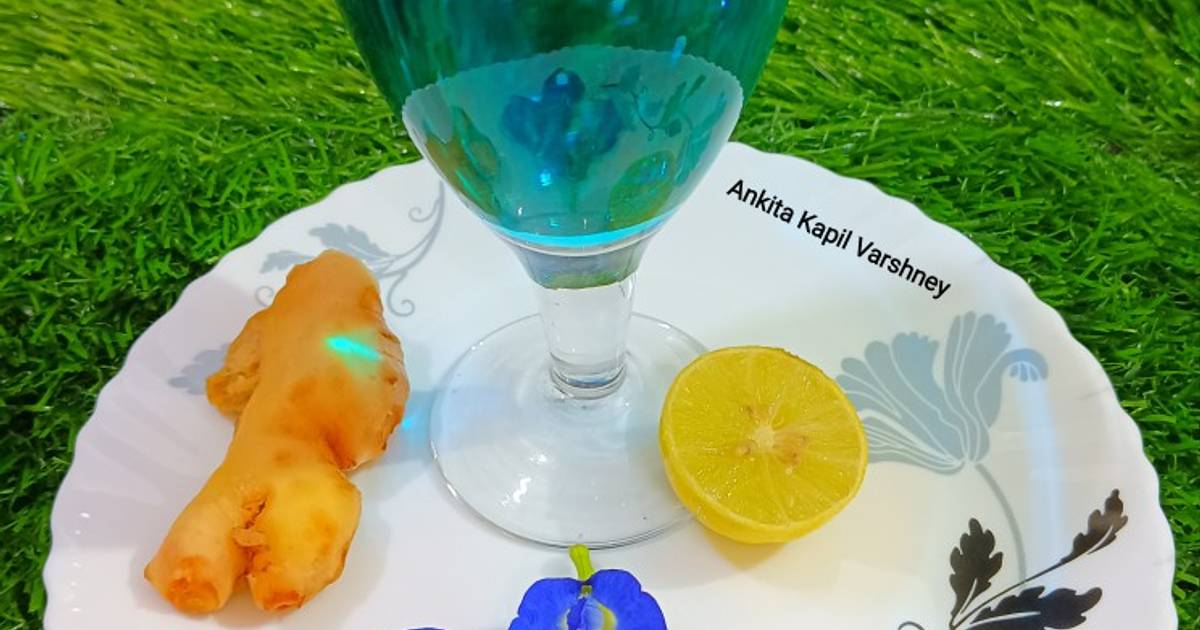 Butterfly pea flower (Ginger Tea) Recipe by Ankita Kapil Varshney - Cookpad