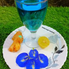 A picture of Butterfly pea flower (Ginger Tea).