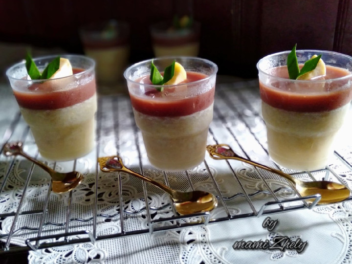 Cara Gampang Menyiapkan Puding Pisang Lapis Coklat Sederhana Dan Enak