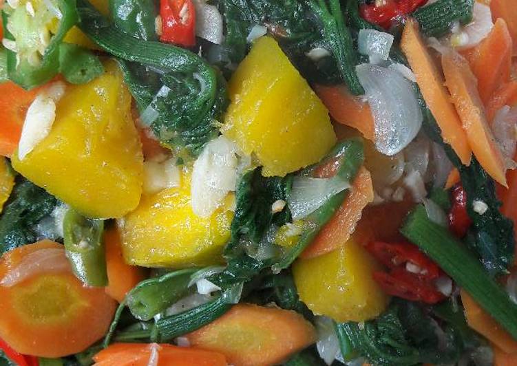 Resep Cah labu kuning ala Bunda GB yang simpel