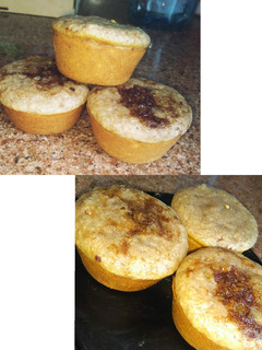 Una foto de Muffins de manzana rellenos de membrillo y dulce de leche 🤩