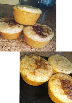 Una foto de Muffins de manzana rellenos de membrillo y dulce de leche 🤩