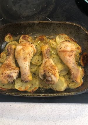 Una foto de Jamoncitos de pollo al horno