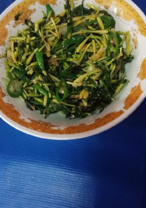 Foto resep Tumis pakis bunga pepaya