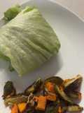 Turkey Burger Lettuce Wraps with Veggies