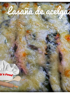 Una foto de Lasaña de acelgas