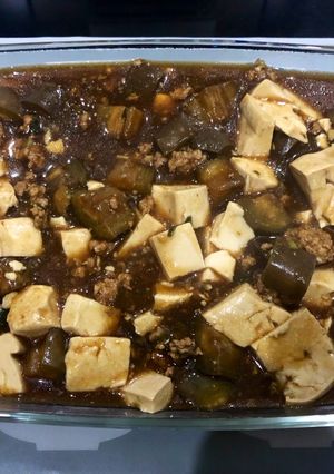 Foto resep Mapo tofu eggplant
