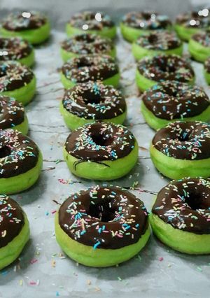 Foto resep Donat Pandan