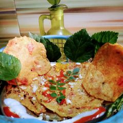 A picture of Healthy breakfast oats paneer Potato pancake.
