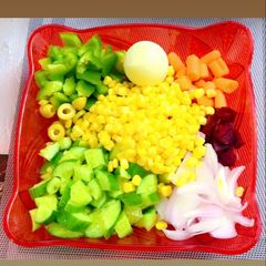 A picture of Quick homemade fresh Vegetables Salad.