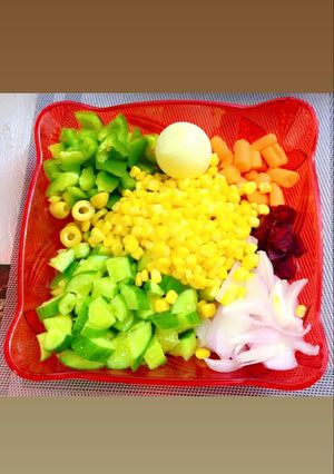 A picture of Quick homemade fresh Vegetables Salad.