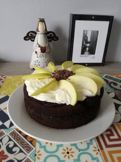 Una foto de Cupcake gigante de chocolate