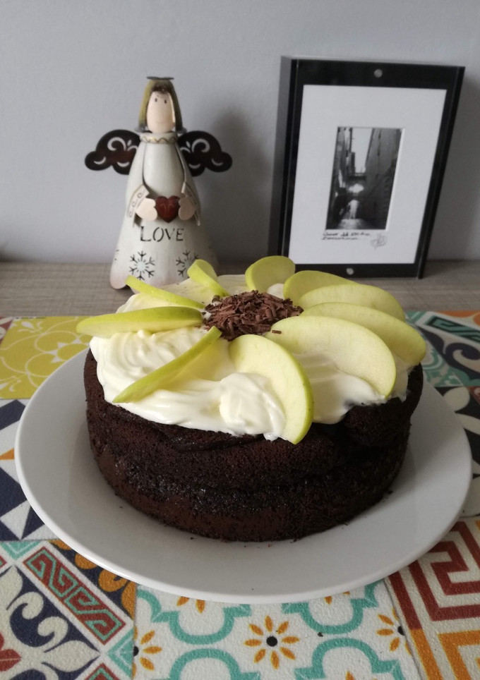 Una foto de Cupcake gigante de chocolate