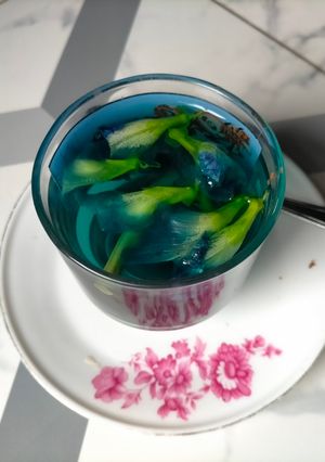 Foto resep Teh Telang, Sereh dan Jahe