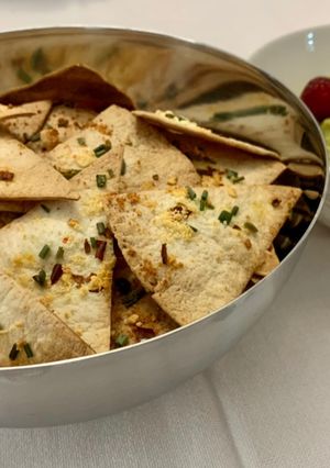 A picture of Healthy homemade tortilla chips.