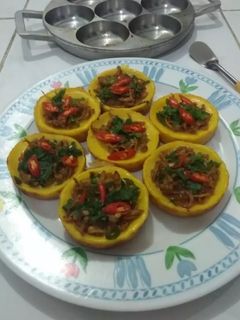 Foto resep Kue Lumpur Asin Toping Ayam