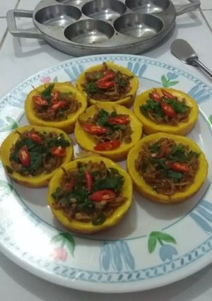 Foto resep Kue Lumpur Asin Toping Ayam