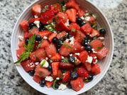 A picture of blueberries salad