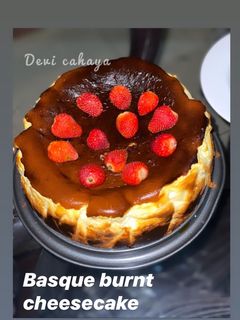 Foto resep Basque burnt cheesecake
