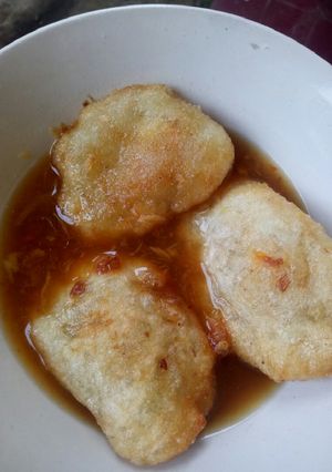 Foto resep Pempek udang rebon isi telur dadar