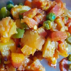 Aloo gajar ki veg A picture of Aloo gajar ki veg.