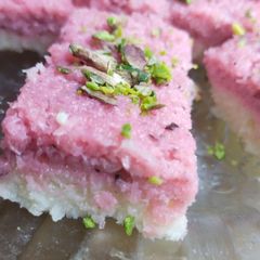 A picture of Coconut burfi.