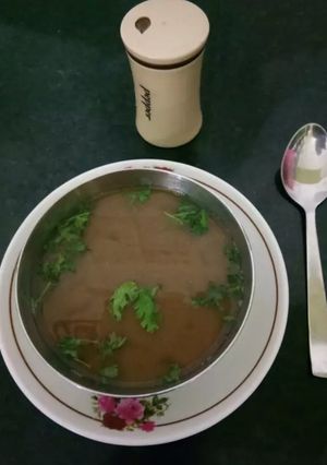 A picture of Instant horse gram soup.