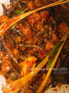 Foto resep Orek Tempe Ikan Teri