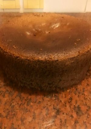 Una foto de Bizcochuelo de chocolate