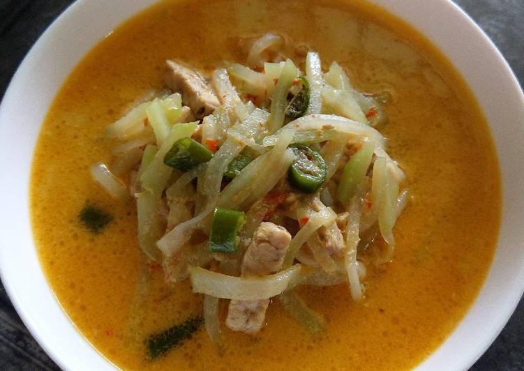 Sayur labu siam tempe