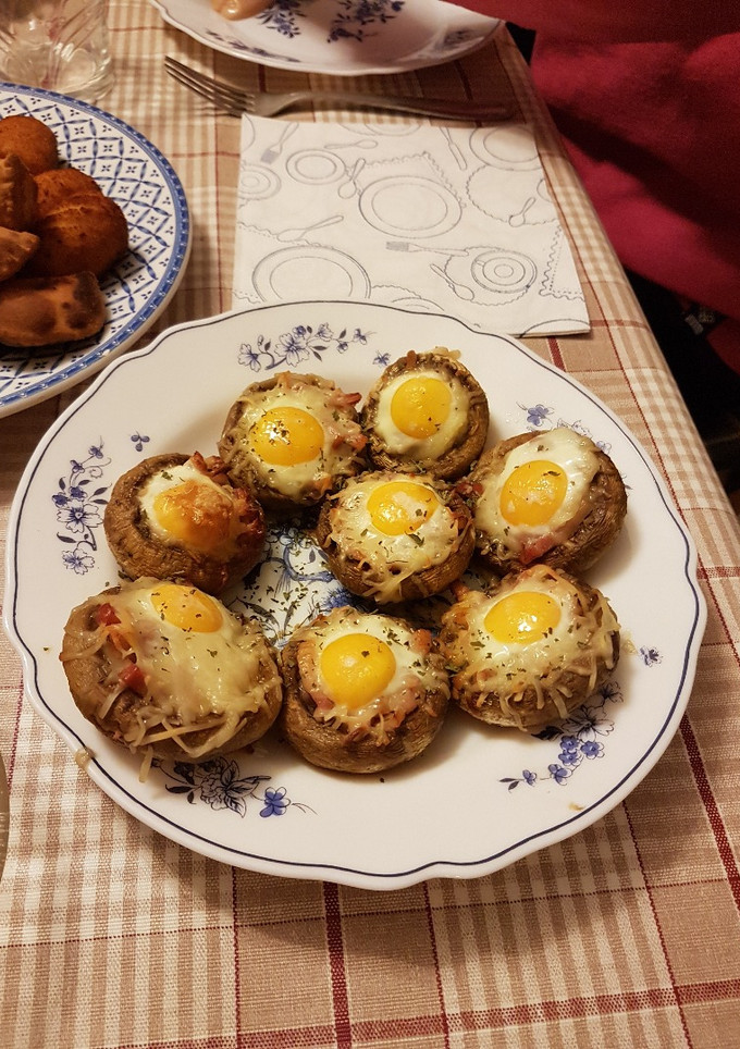 Una foto de Champiñones rellenos
