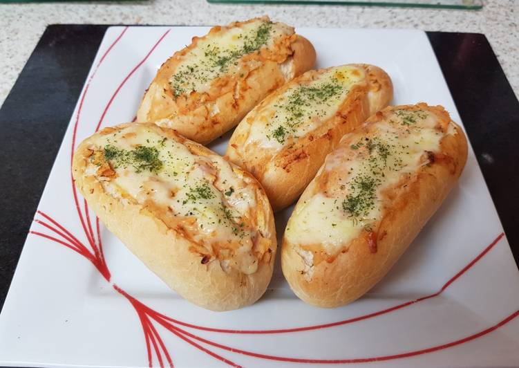 Step-by-Step Guide to Prepare Quick My Crusty Stuffed Bread Lunch 😘