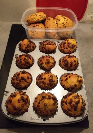 Une photo de Muffins aux pépites de chocolat