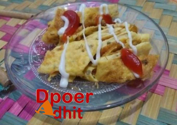 Resep Corned Beef Egg Roll, Lezat