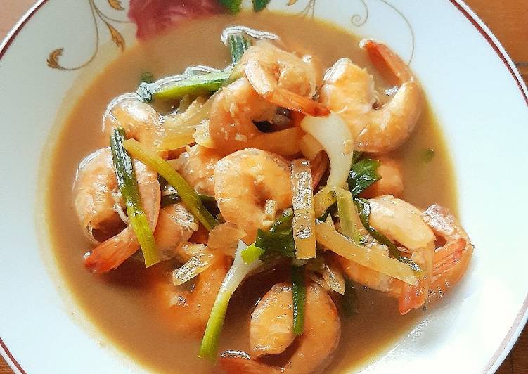Resep Udang saos inggris, Enak Banget